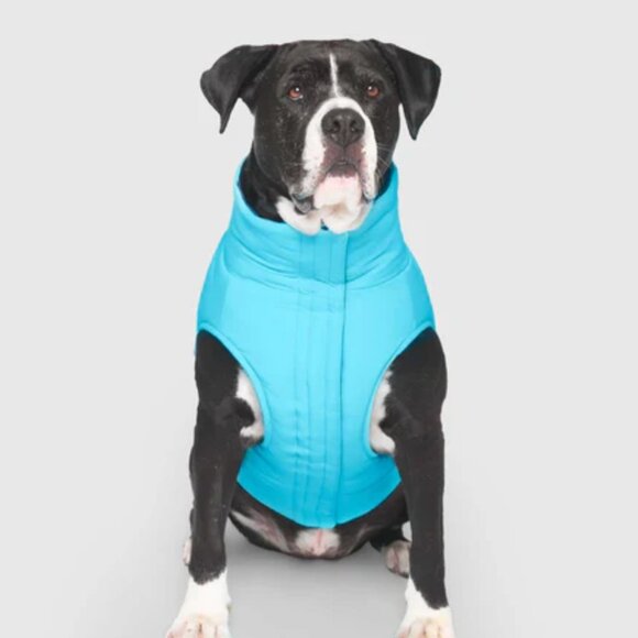 Canada Pooch Reversible Puffer Vest Blue/Teal - Picture 4 of 5